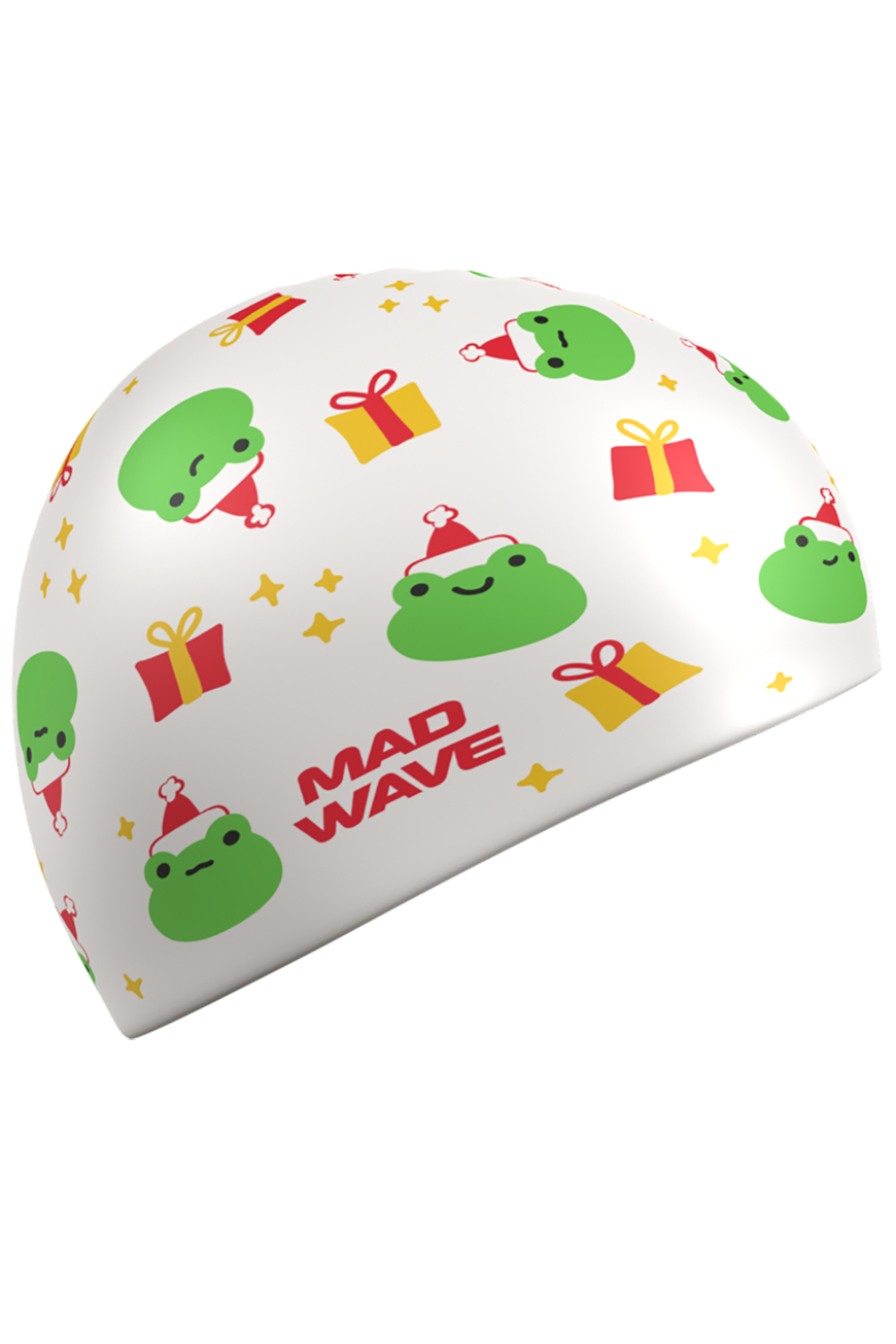 Шапочка в бассейн Mad Wave Happy New Year - фото 2