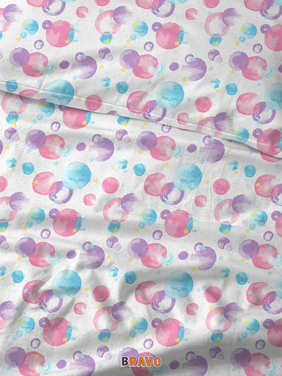 Комплект постельного белья BRAVO kids dreams Мыльные пузыри поплин полутораспальный 3 предм. - фото 5