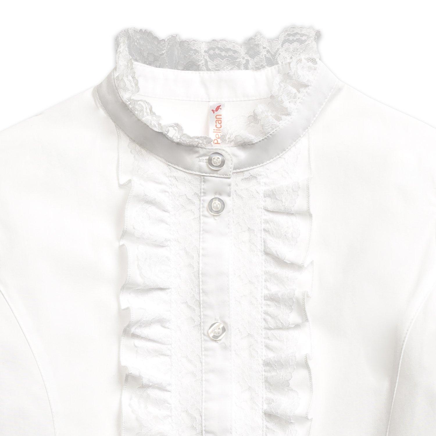 Блузка Pelican GWCJ7107/Белый(2) - фото 3