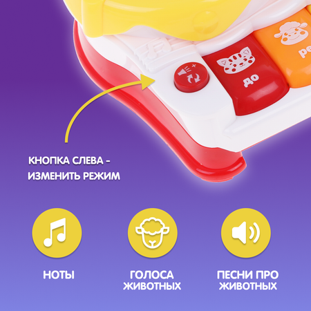 Игрушка музыкальная Жирафики барабаны, пианино