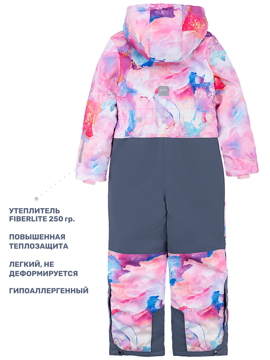 Комбинезон NIKASTYLE 8з1024 розовый/серый - фото 6