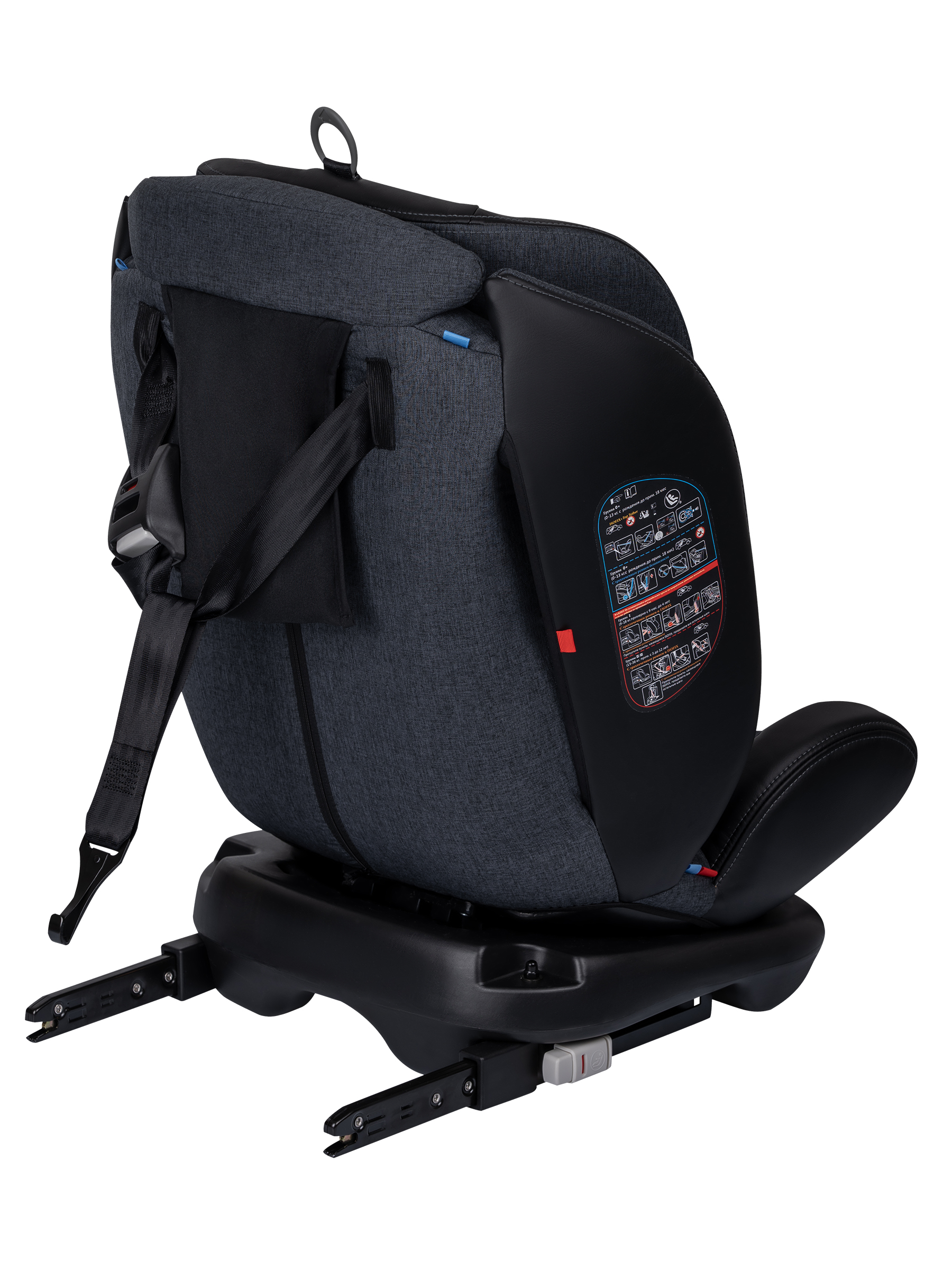Автокресло Indigo Aero, темно-серый лен Isofix 0+/1/2/3 (0-36 кг) - фото 6