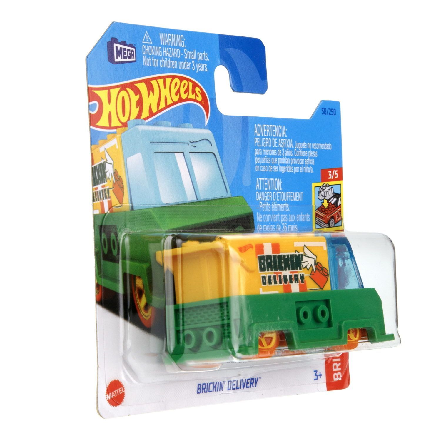 Грузовик Hot Wheels Brickin delivery 1:64 60650 - фото 5