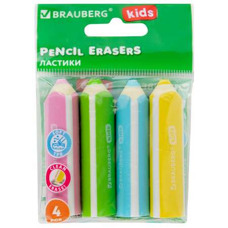 Ластик Brauberg 4 шт.