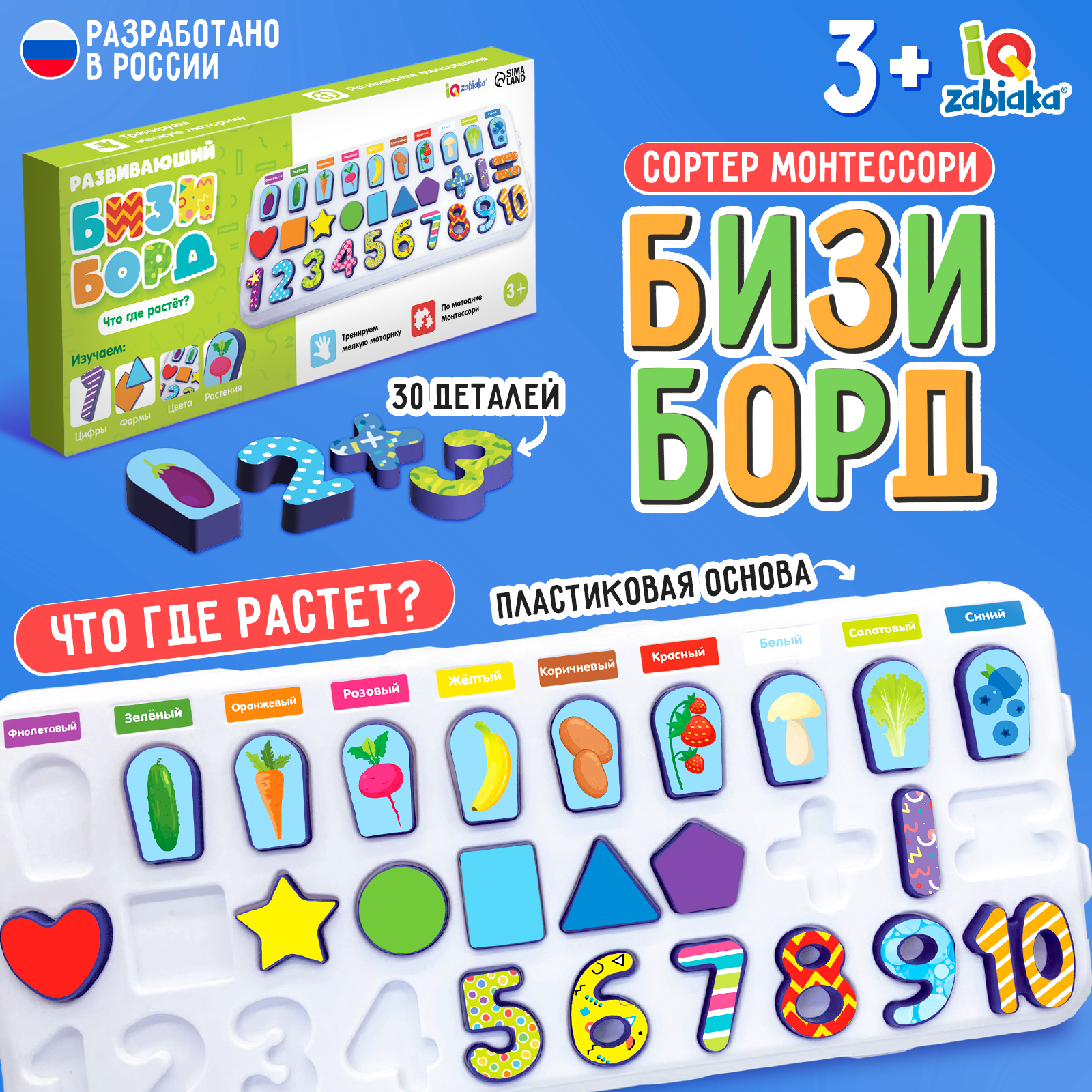 Настольная игра IQ-ZABIAKA Что где растёт - фото 1