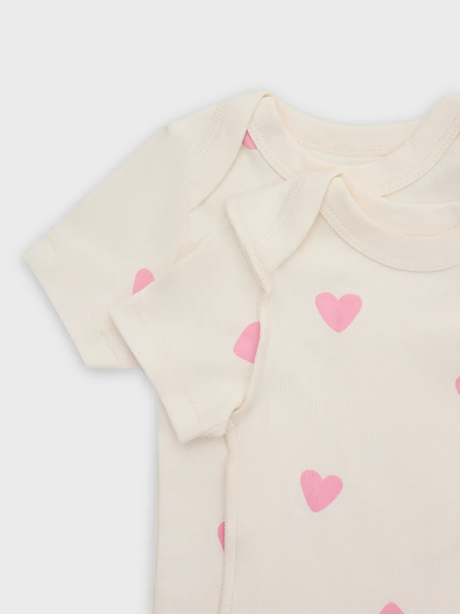 Боди 2 шт Mark Formelle (Марк Формэль) 13015-2/сердечки на молоке +розовый - фото 18