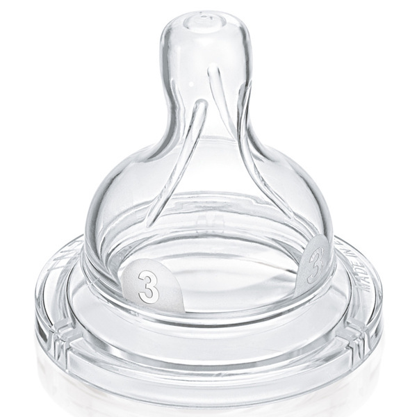 Соска Philips Avent силикон (средний поток) 2 шт. - фото 1