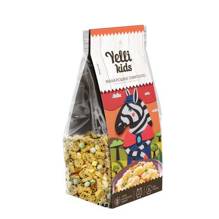 Макарошки Yelli Kids Лимпопо с овощами 90г