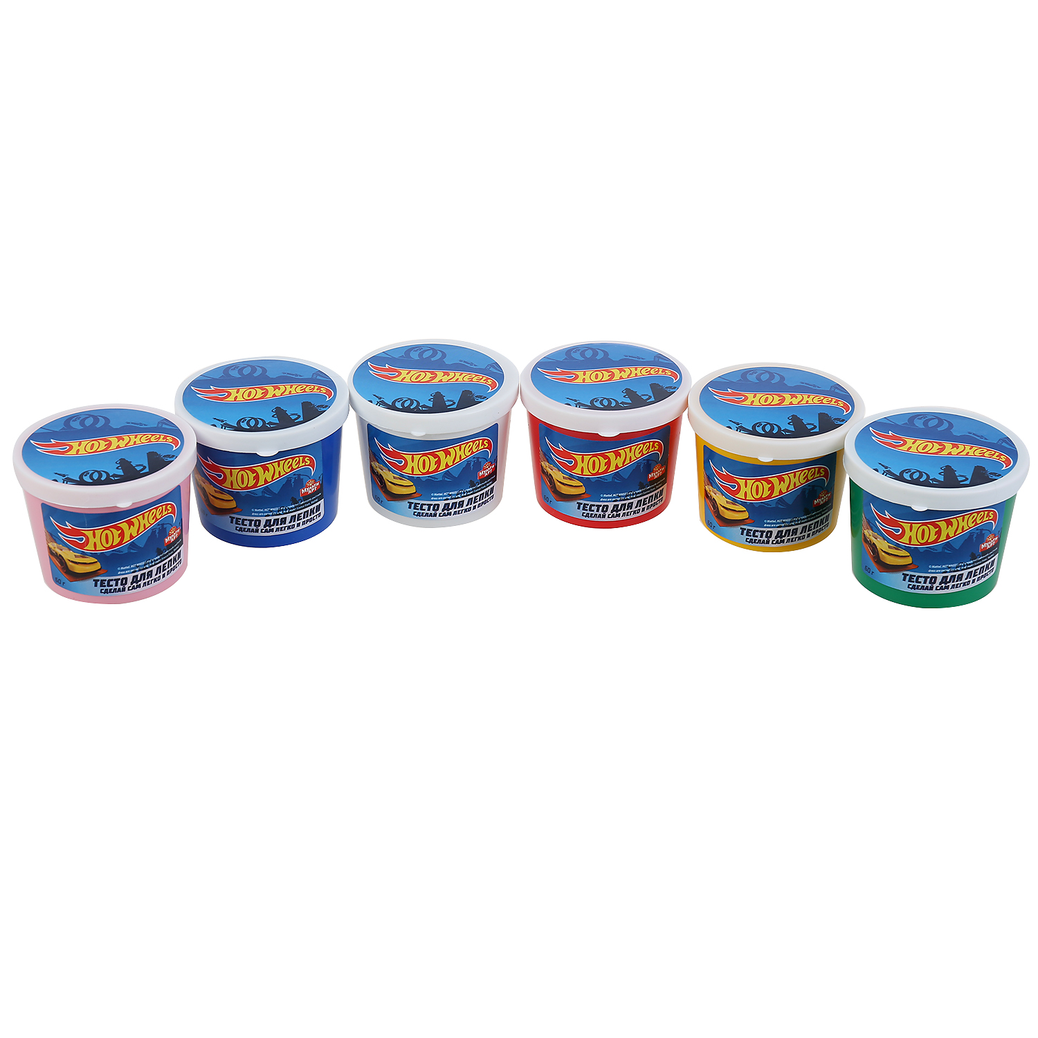 Тесто-пластилин МультиАРТ 6 цв. - фото 1