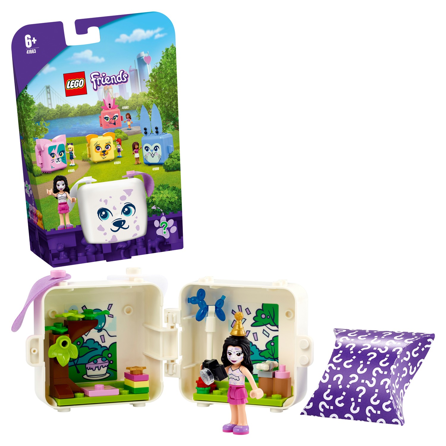 Конструктор LEGO Friends Кьюб Эммы с далматинцем - фото 1