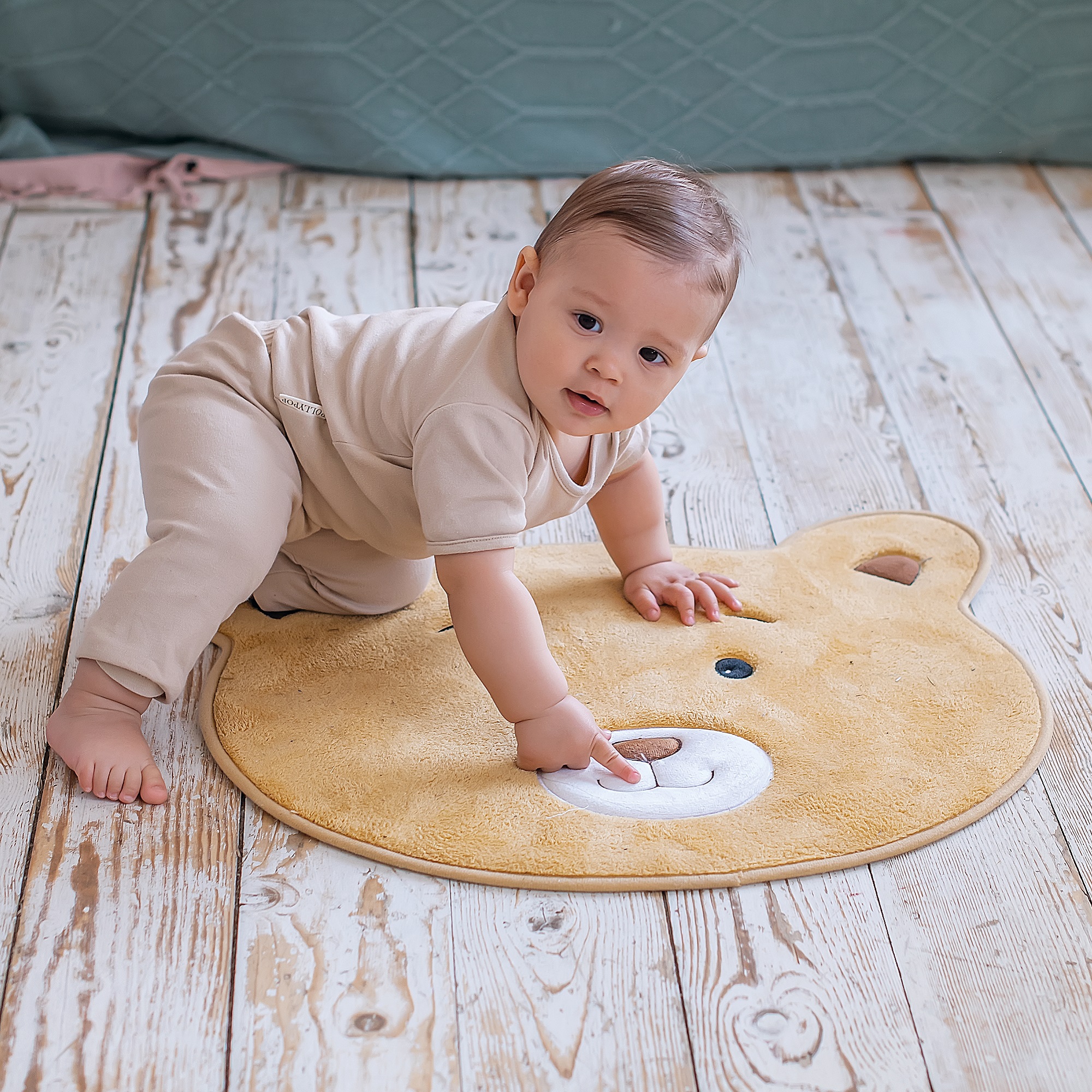 Мягкий коврик Мишка коричневый Uviton Bear - фото 7
