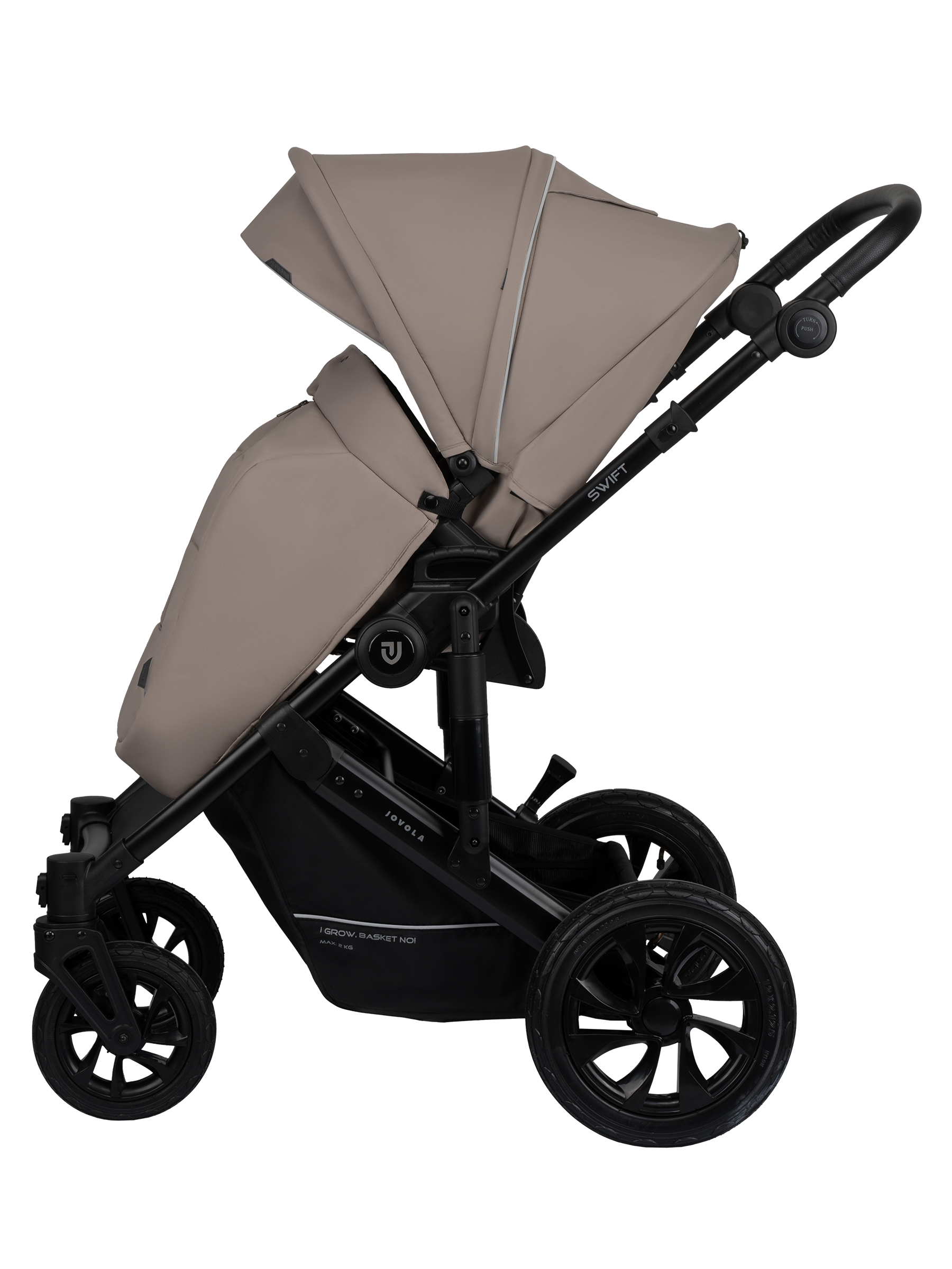 Коляска 3в1 JOVOLA Swift Plus бежевый - фото 14