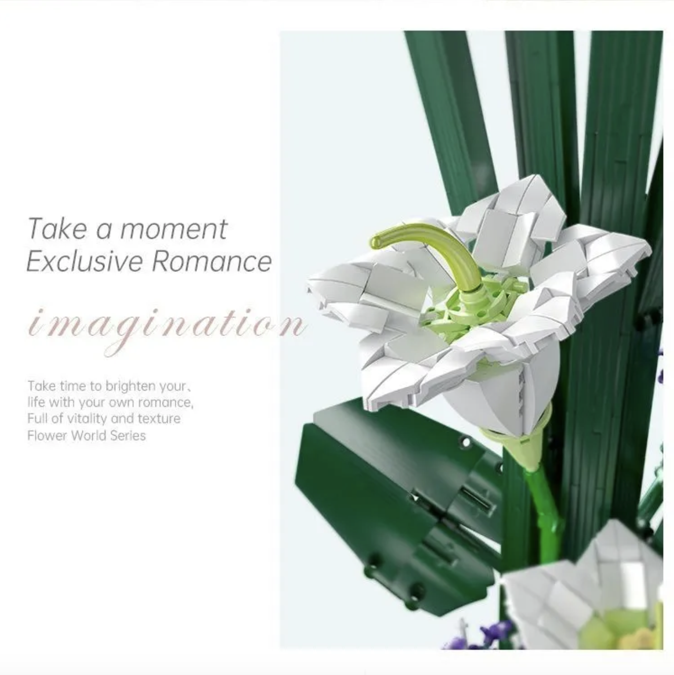 Конструктор Mould King Цветы Лилия в горшке - фото 13