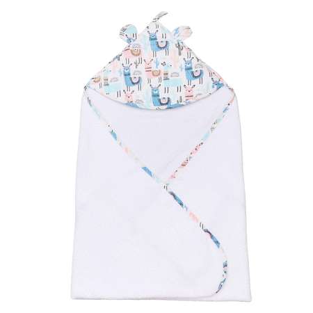 Полотенце Amarobaby Cute Love Ламы Белый