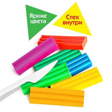 Пластилин Пифагор 12 цв.