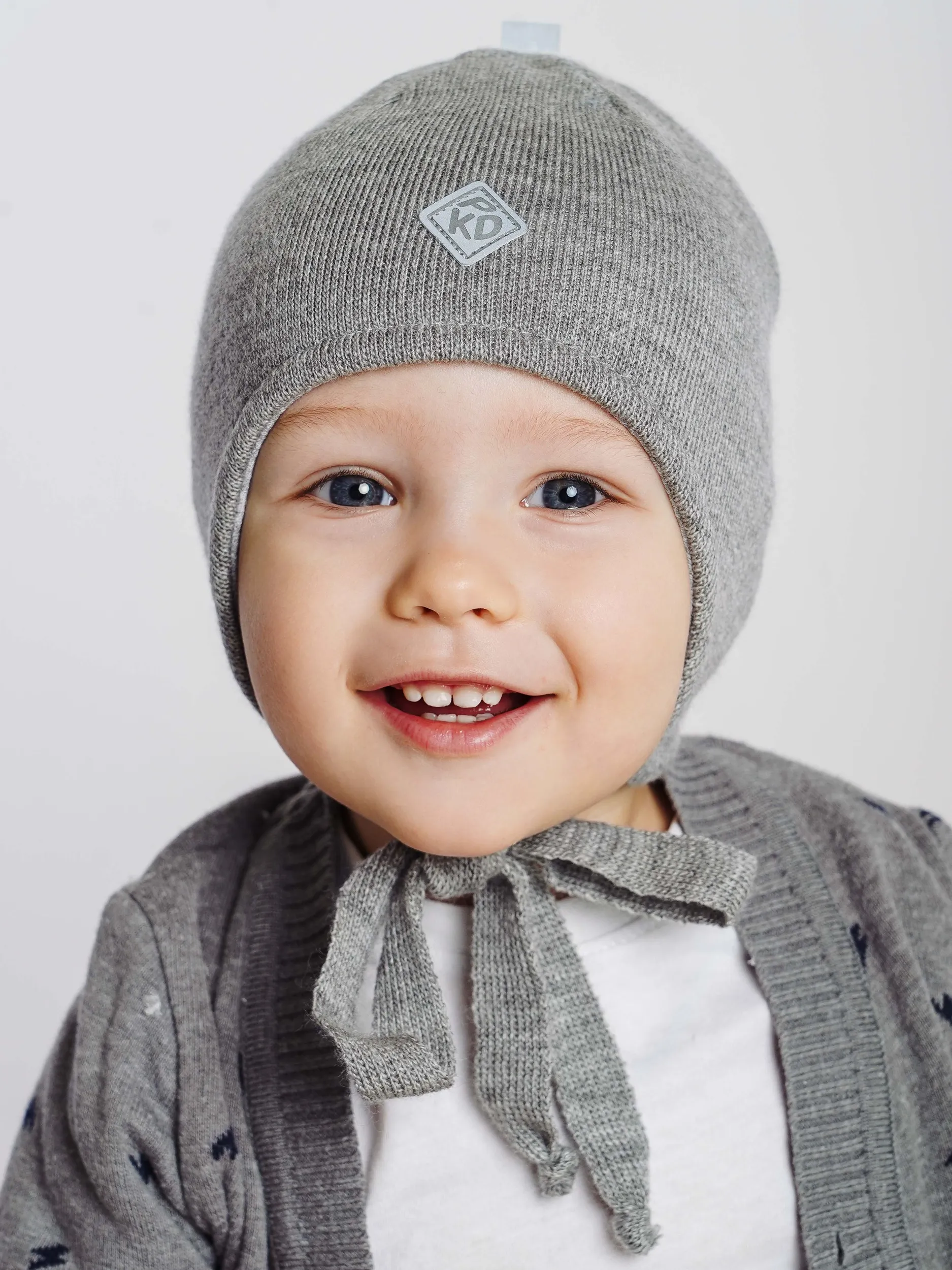 Шапка ПриКиндер B-Sp2336 Цвет: Светло-серый - фото 12