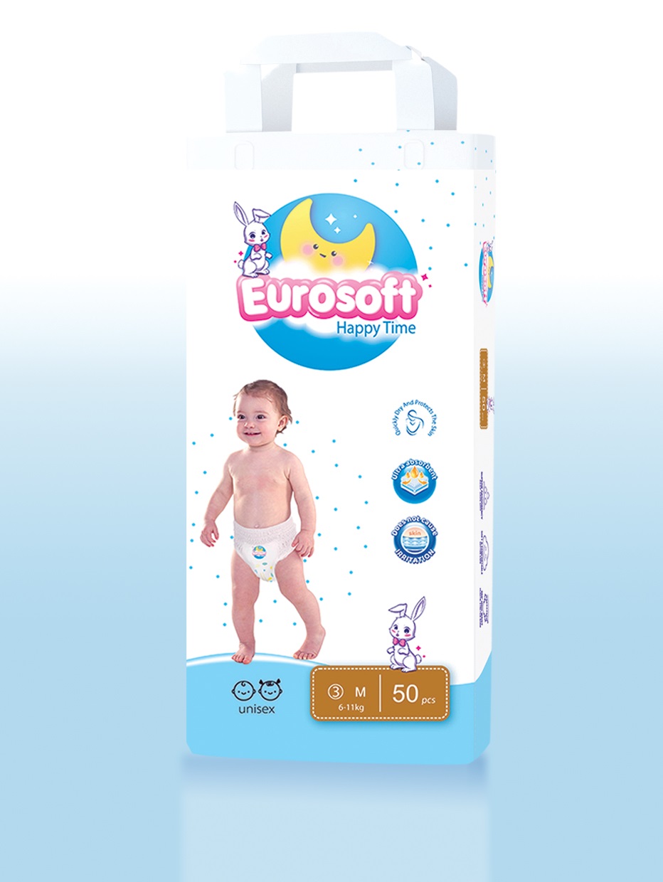 Трусики EUROSOFT M (6-11 кг) 50 шт. - фото 1