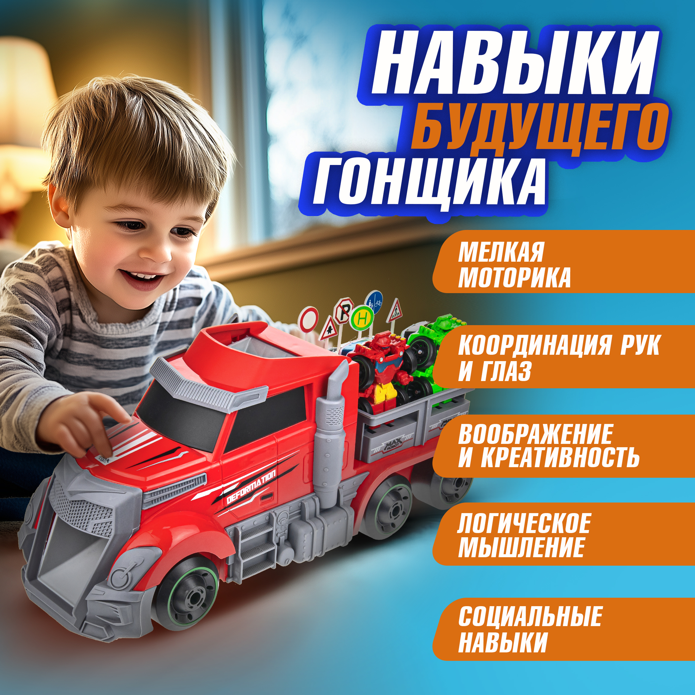 Игровой набор 1TOY Мой первый трансформер Т19439 - фото 5