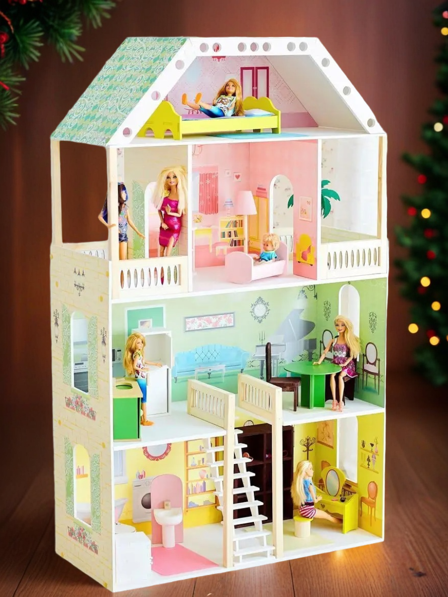 Домик для кукол PAREMO с мебелью PD318-01 - фото 12