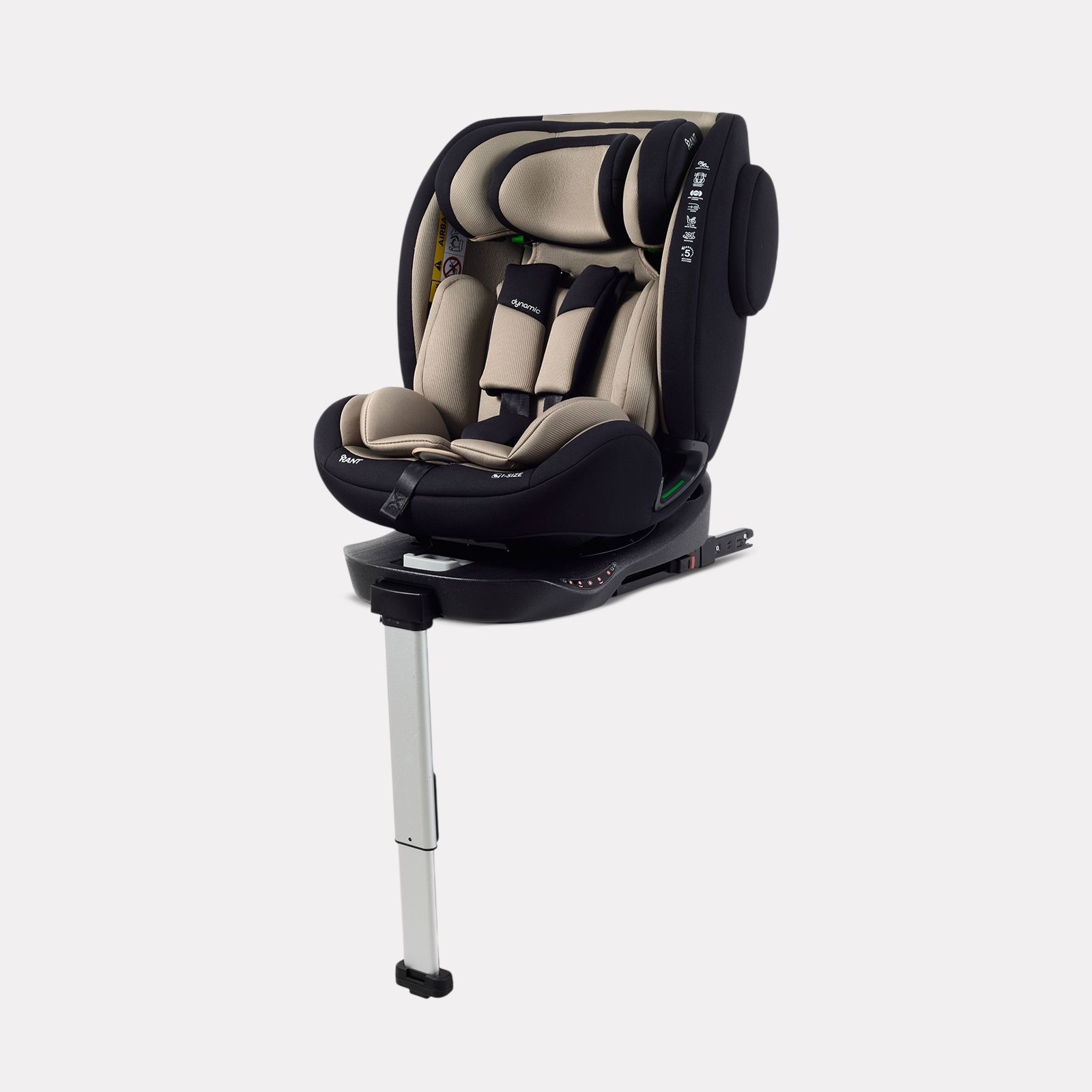 Автокресло Rant Basic Dynamic Isofix 0+/1/2/3 (0-36 кг) коричневый - фото 9