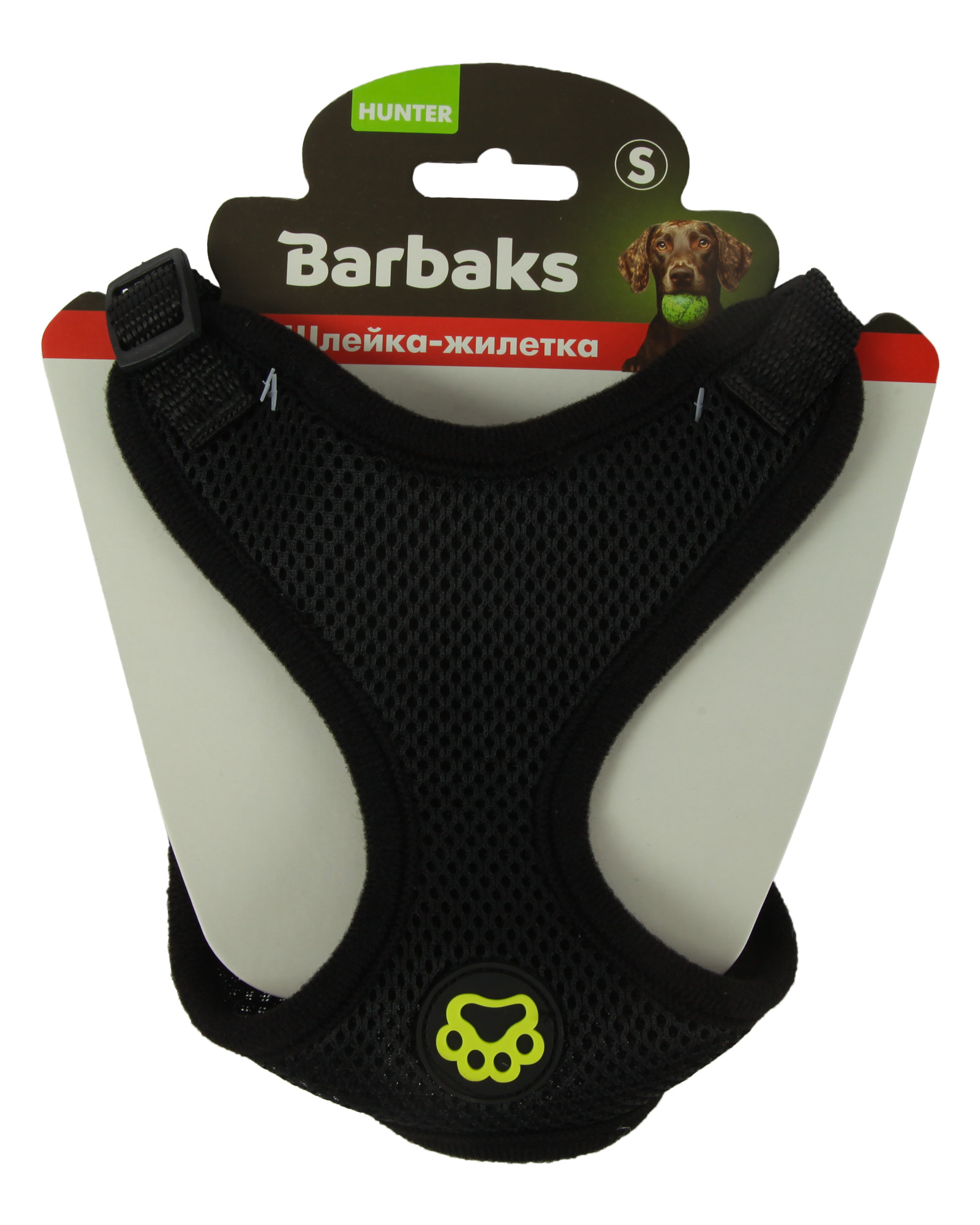 Шлейка-жилетка для собак Barbaks Чёрная сетка S шея 28см грудь 38-48см - фото 7