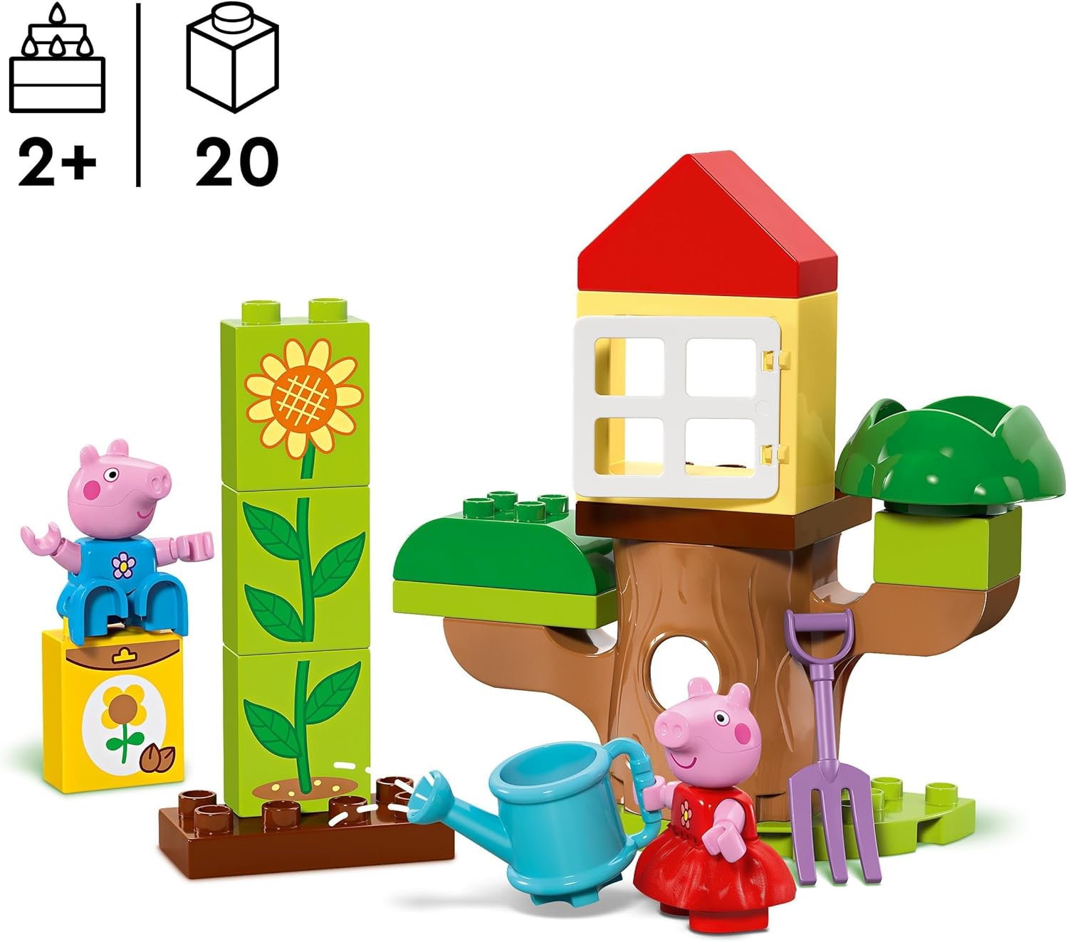 Конструктор LEGO DUPLO Сад Свинки Пеппы 20 дет. - фото 2