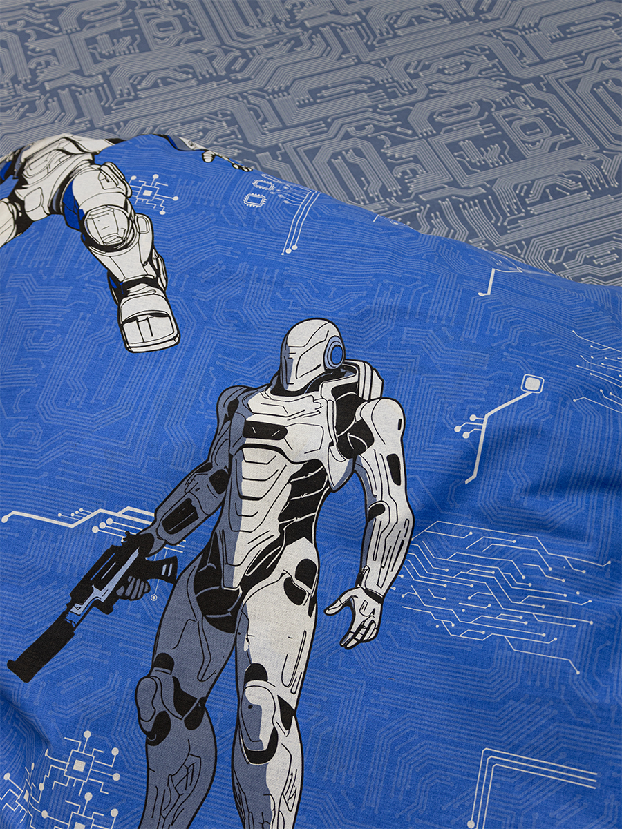 Комплект постельного белья BRAVO kids dreams Роботы полутораспальный 3 предм. - фото 5