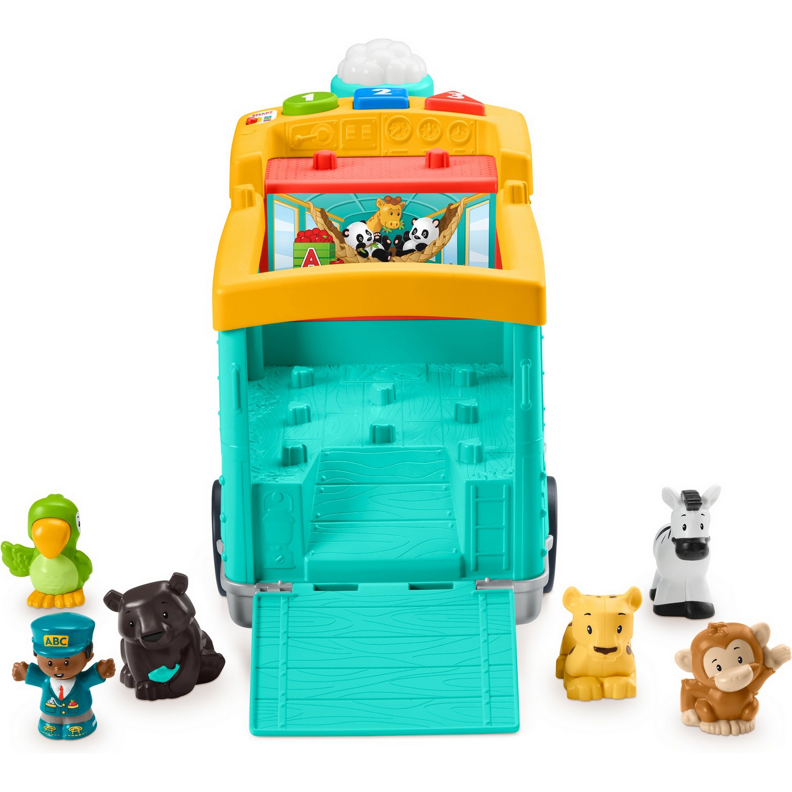 Экскаватор Fisher Price Little People АБВ-экспресс - фото 26