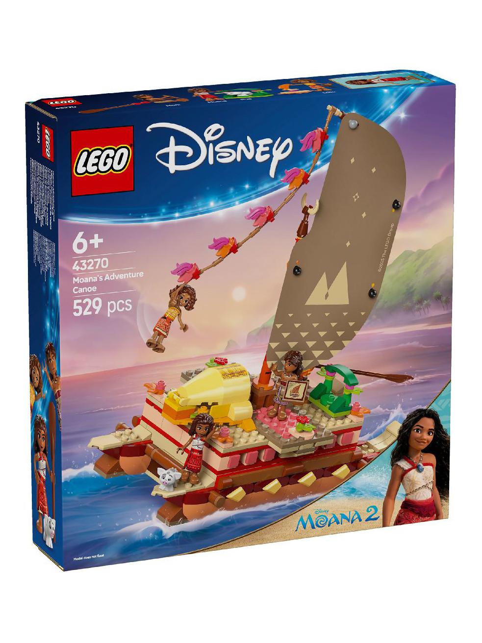 Конструктор LEGO Disney Princess Каноэ Моаны для путешествий 529 дет. - фото 1