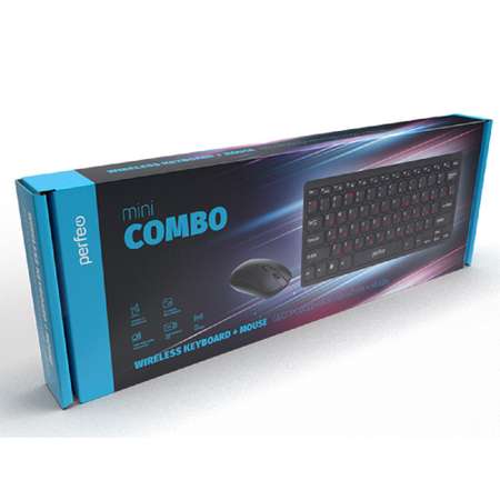 Беспроводная клавиатура и мышь Perfeo mini COMBO USB
