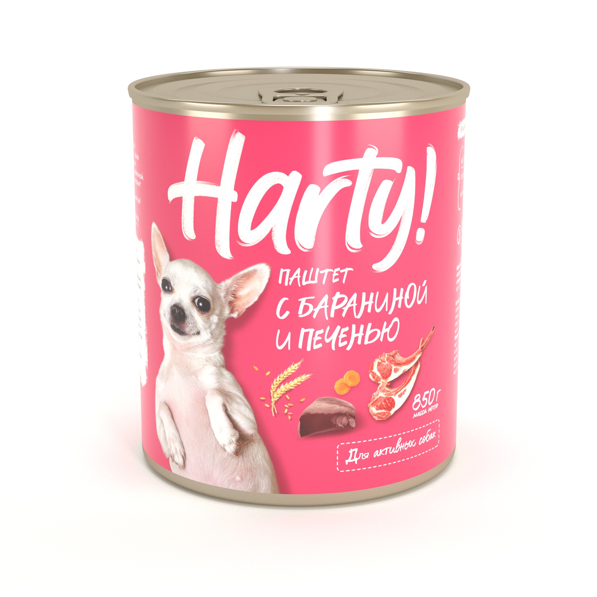 Корм для собак Harty 850г паштет с бараниной и печенью полнорационный - фото 1