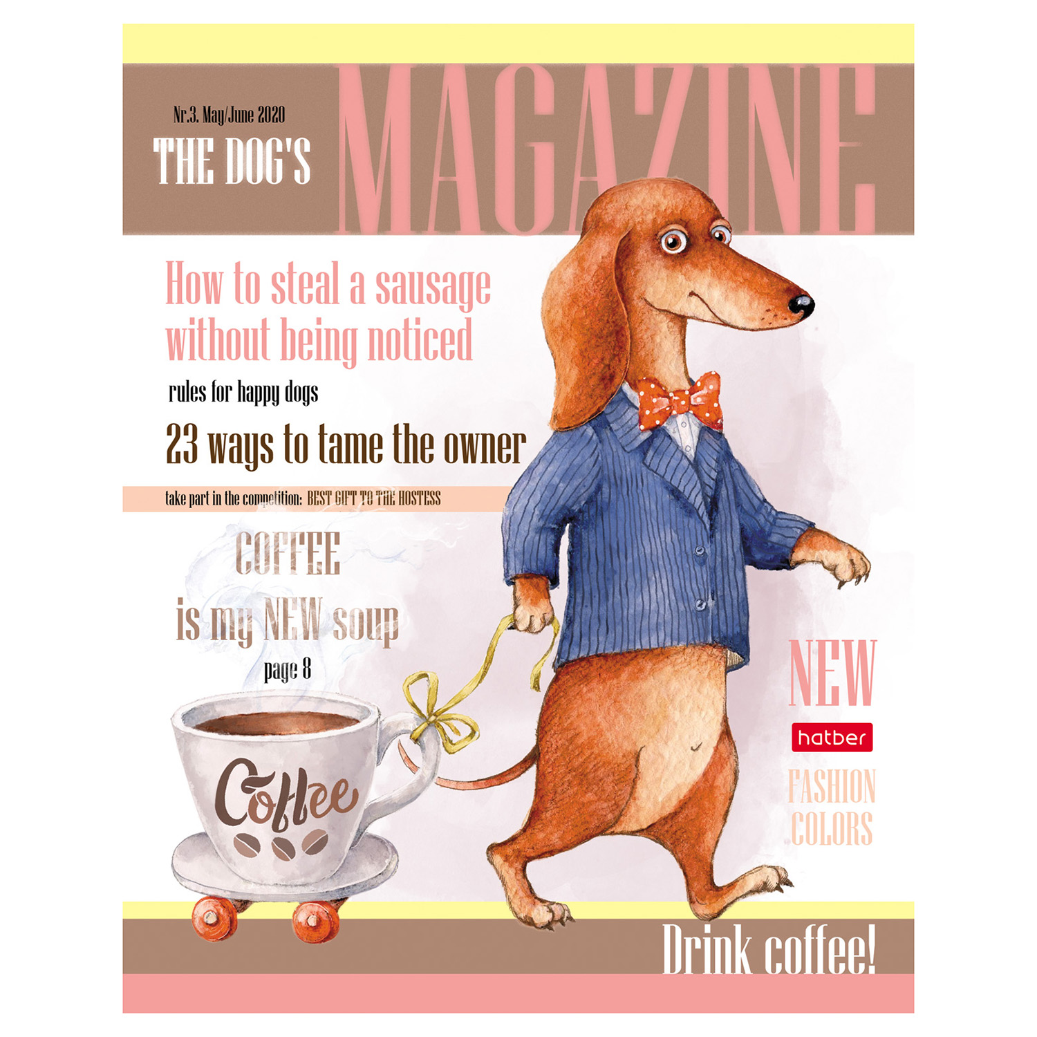 Общая тетрадь Hatber клетка 40 лист. в ассортименте - фото 3