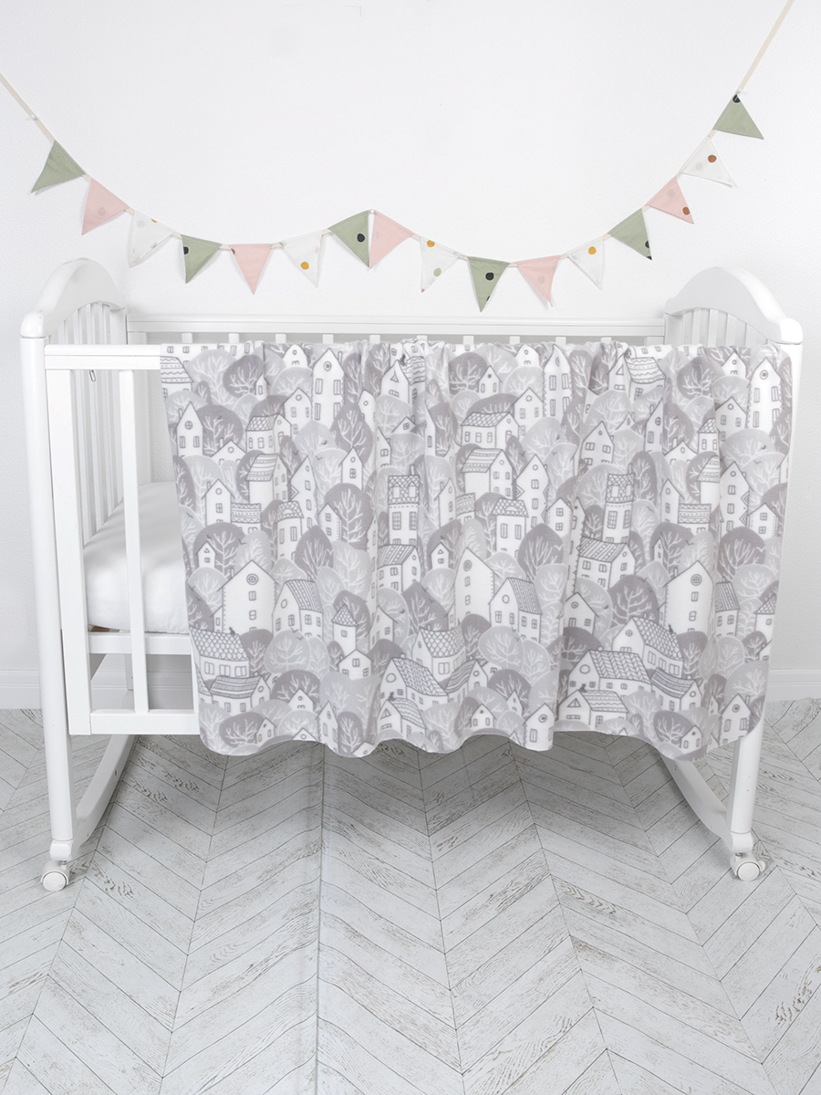 Плед Baby Nice Домики флис 100 x 140 см - фото 5