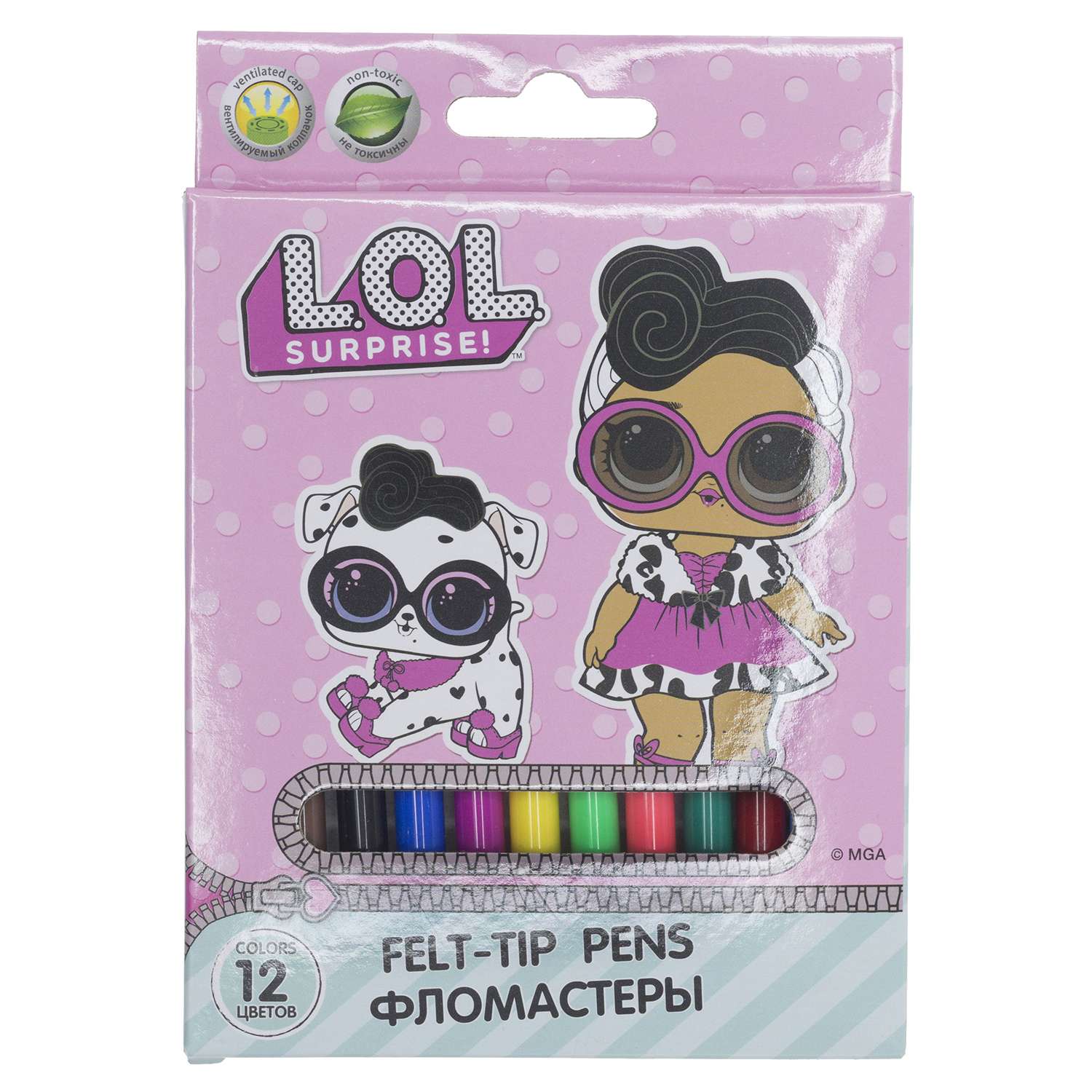 Фломастеры Kinderline 12 цв. - фото 1