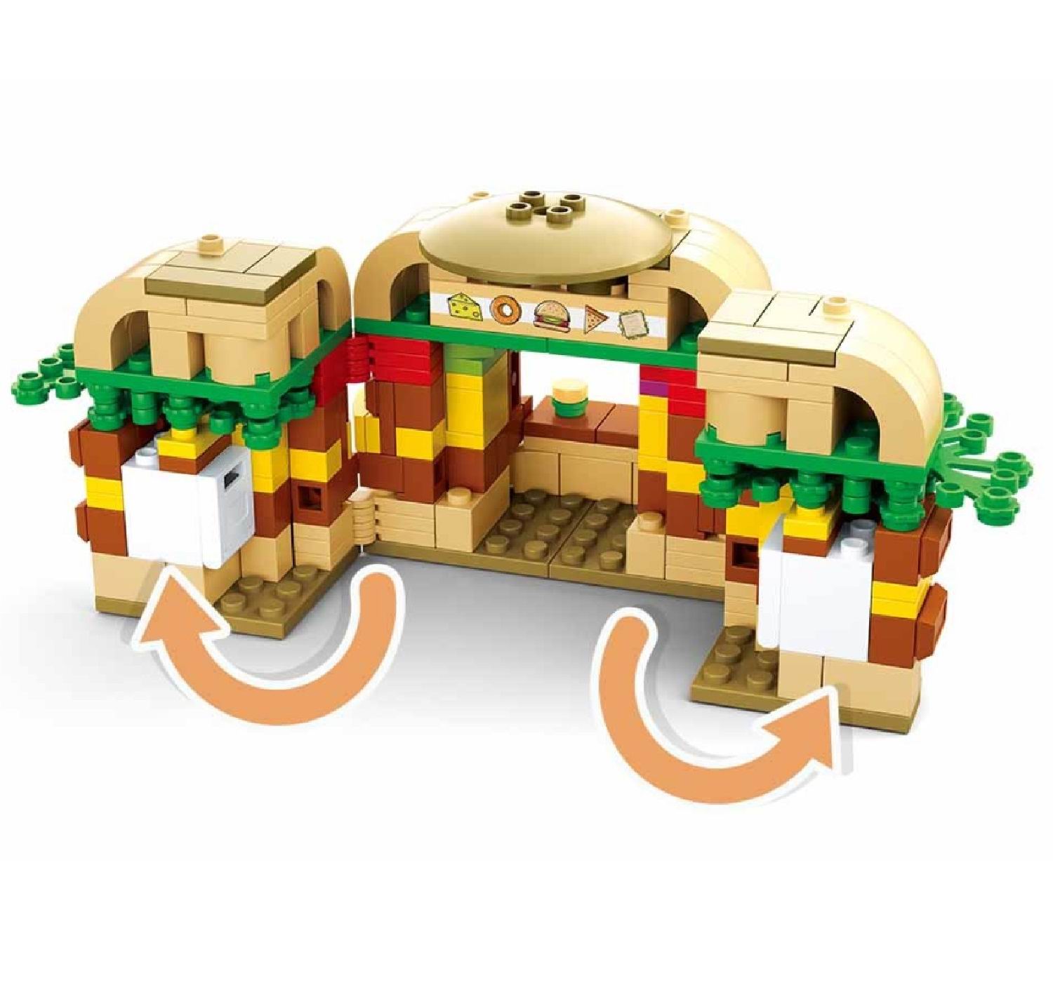 Конструктор SLUBAN Мини-кафе Гамбургер - фото 5