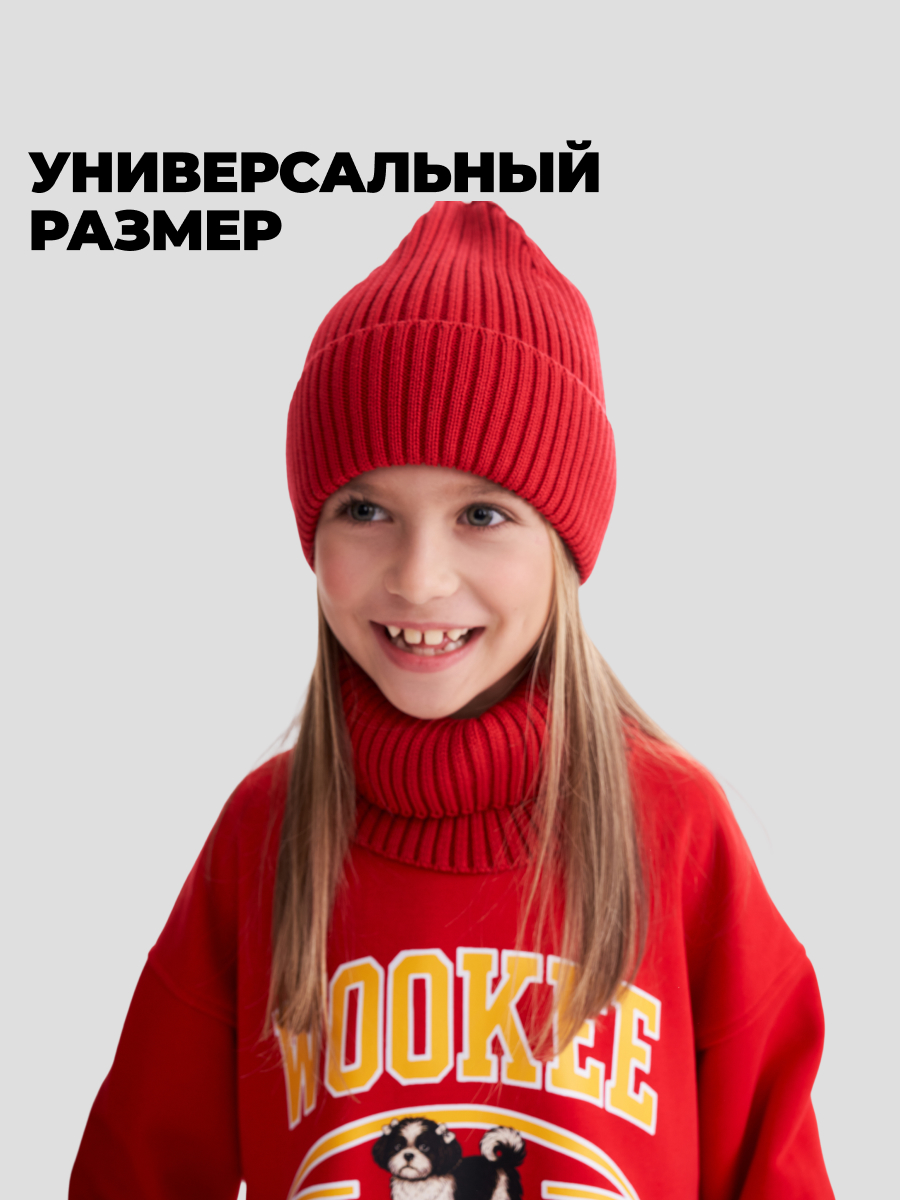 Комплект wookee Шапка_СнудКрасный - фото 2