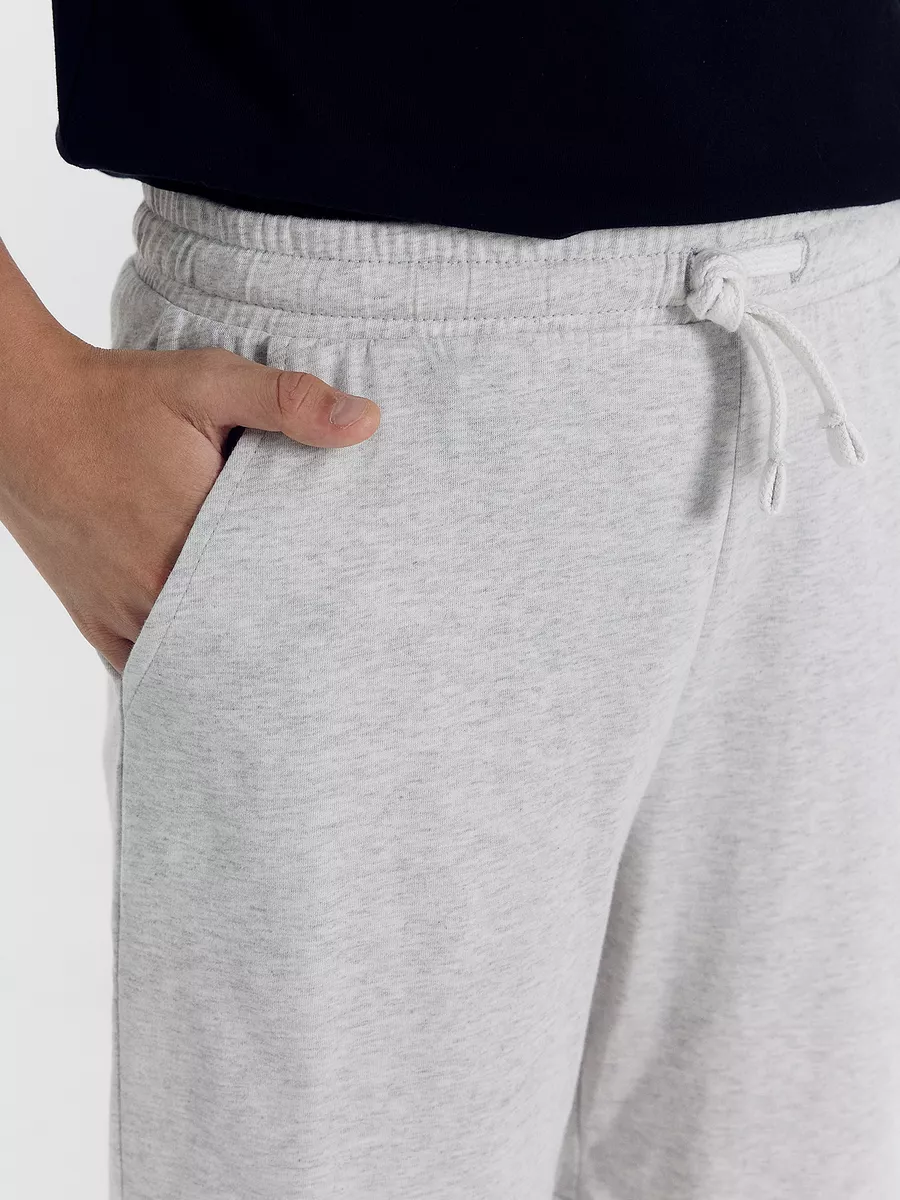 Шорты 2 шт Mark Formelle (Марк Формэль) 133330-2/серый меланж 4306-А +водяная лилия +печать - фото 3