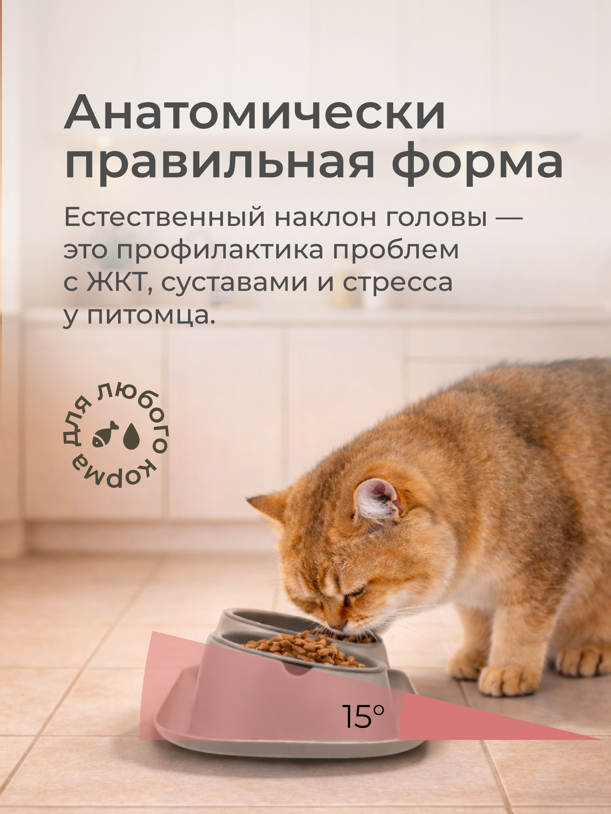 Двойная миска для животных ROXY PETS миска для медленного поедания - фото 4