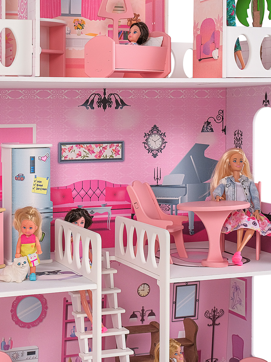 Домик для кукол PAREMO 135 см с мебелью PD318 - фото 14