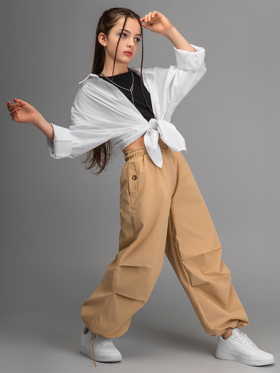 Брюки HappyFox HFI4514бежевый - фото 13