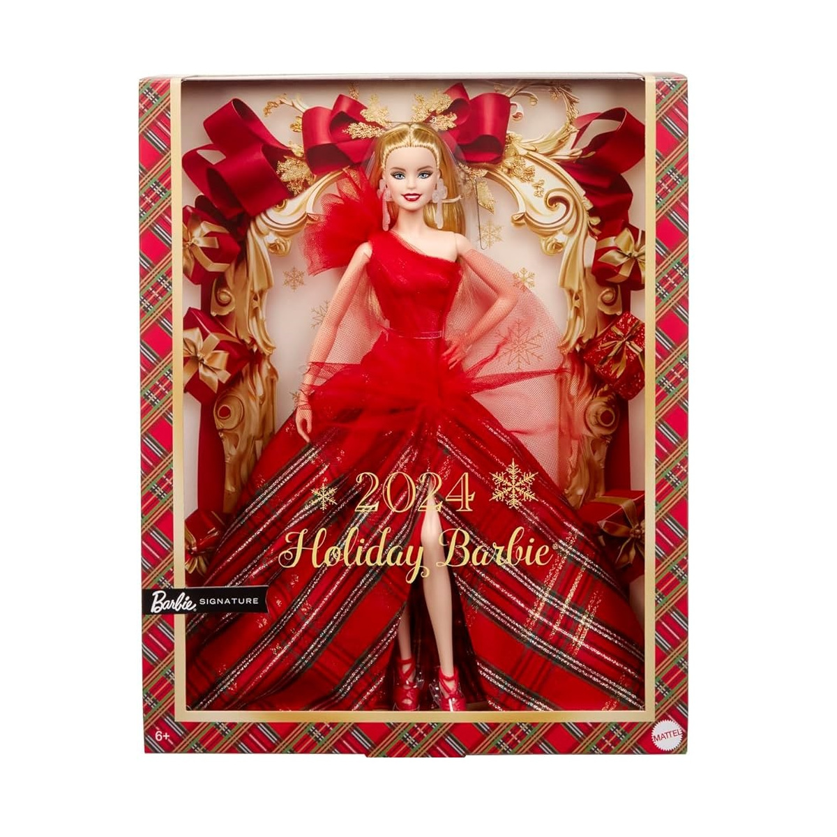Кукла модельная Barbie Signature Looks 2024 Holiday Christmas HRM61 - фото 2