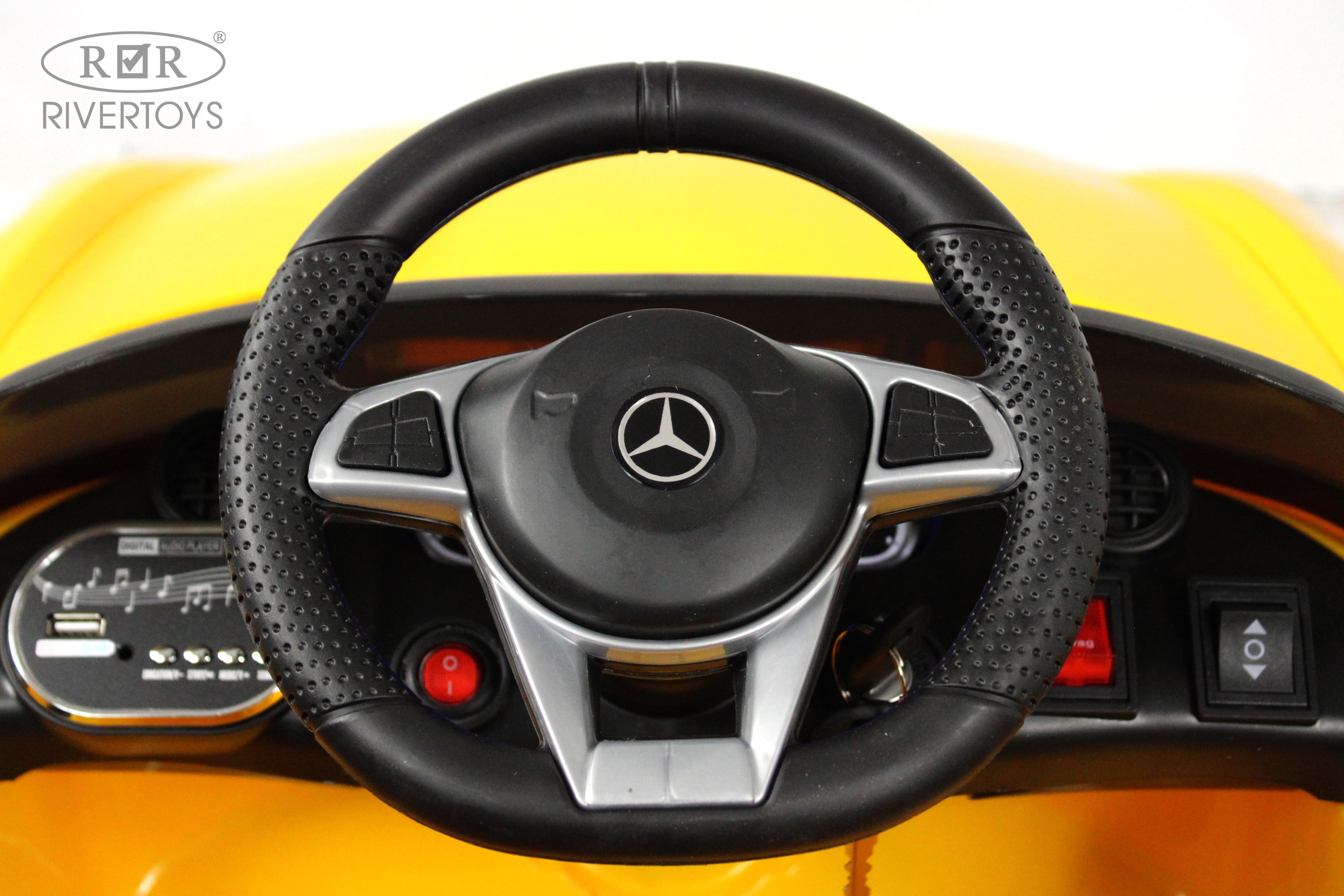 Электромобиль RIVERTOYS Mercedes X777XX-AMG-YELLOW С пультом ДУ - фото 13
