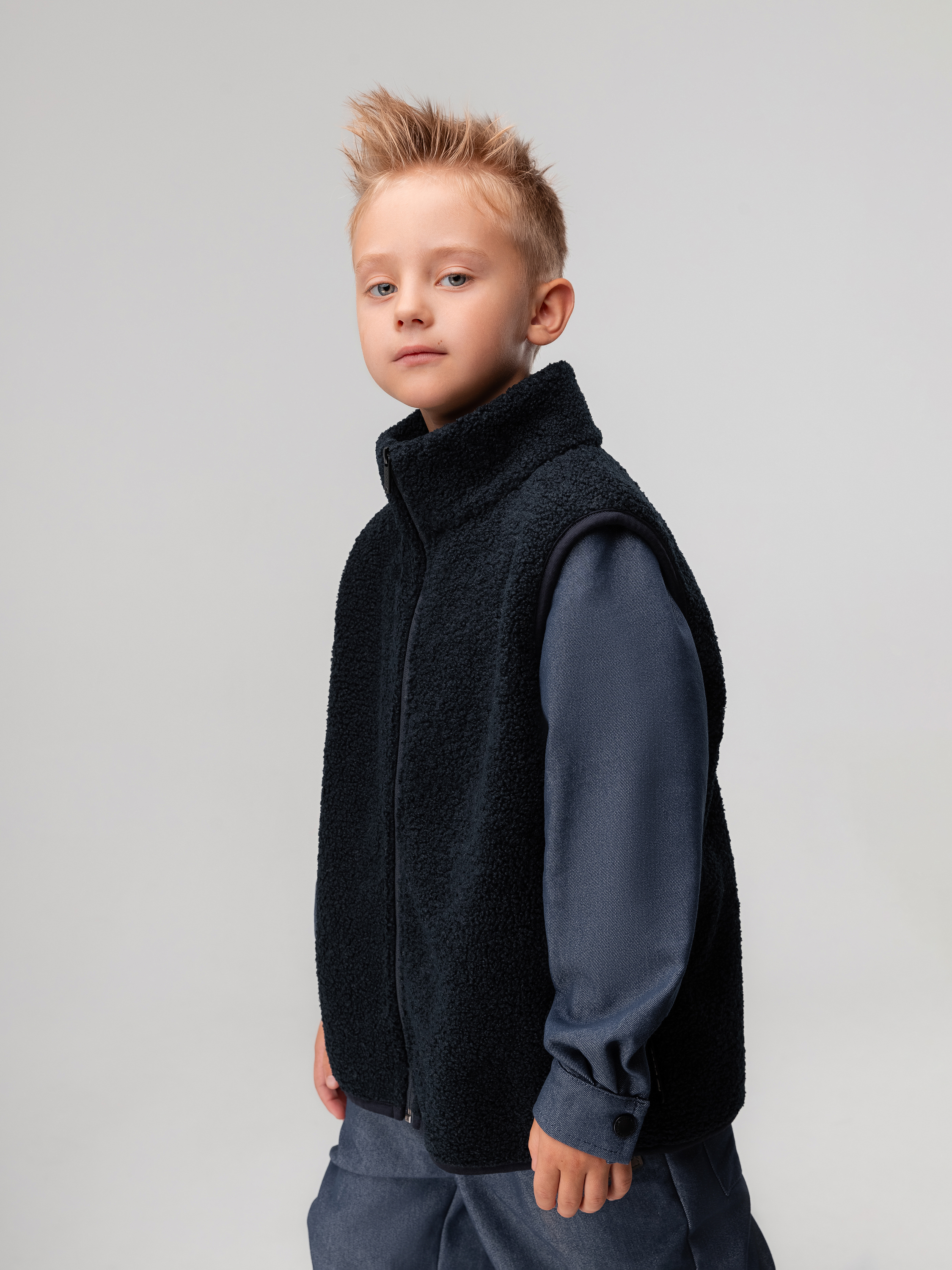 Жилет Bodo 14-86MU_темно-синий - фото 6