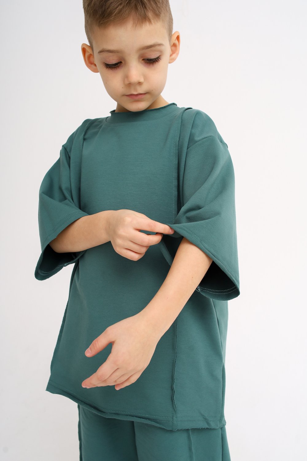 Футболка MINIDINO Т-Д-065 Футболка со швами наружу васаби - фото 2