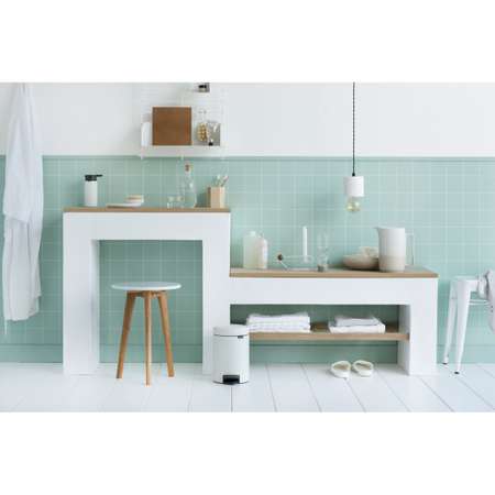 Бак мусорный Brabantia NewIcon с педалью белый 3л 112126