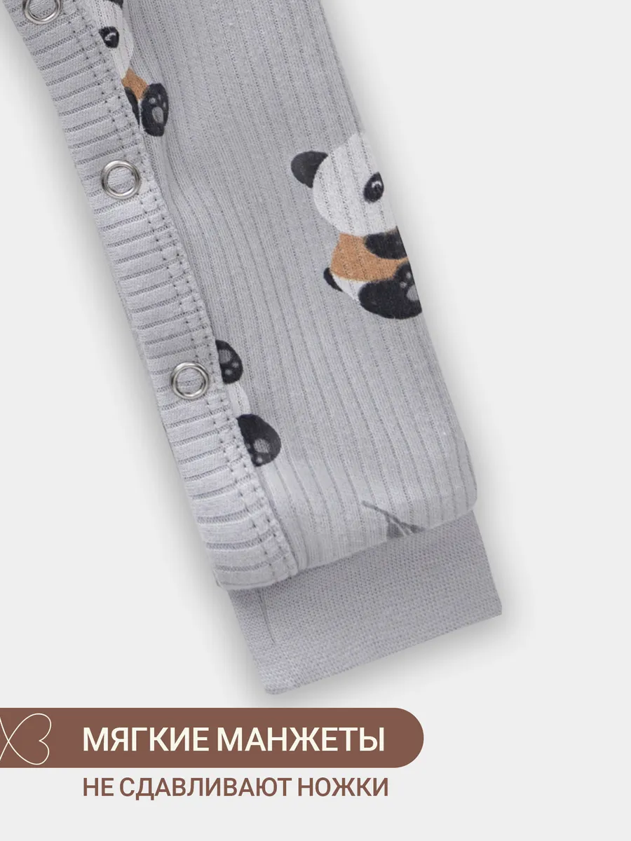 Комбинезон Mark Formelle (Марк Формэль) 14012/пандочки на сером - фото 9