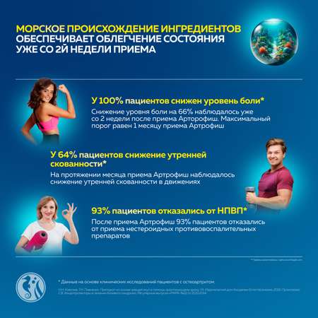 Артрофиш Доктор Море для здоровья суставов и связок 120 капсул