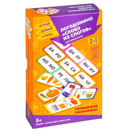 Настольная игра Bondibon домино Слово из слогов