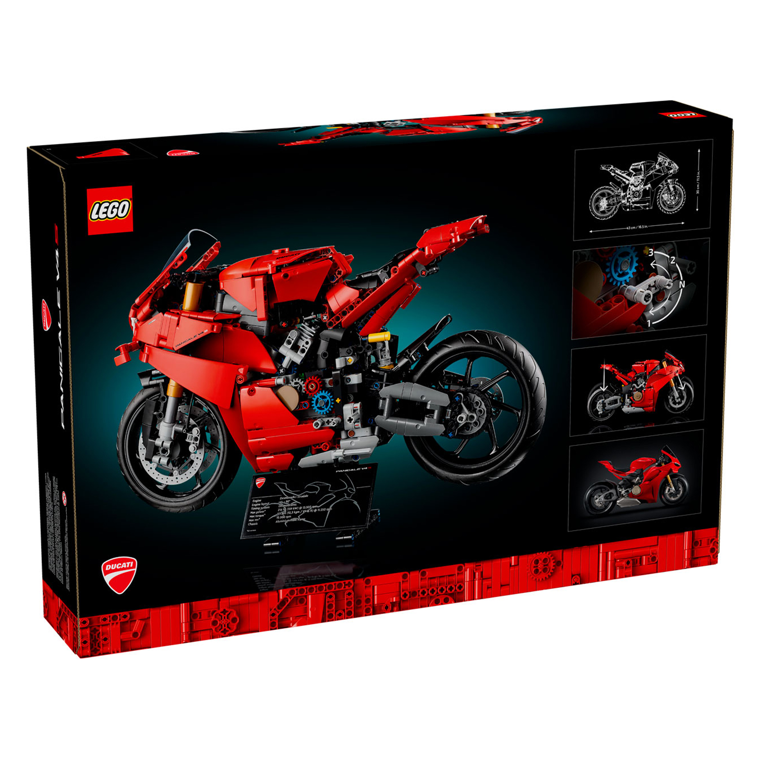 Конструктор LEGO Technic Мотоцикл Ducati Panigale 1603 дет. - фото 10