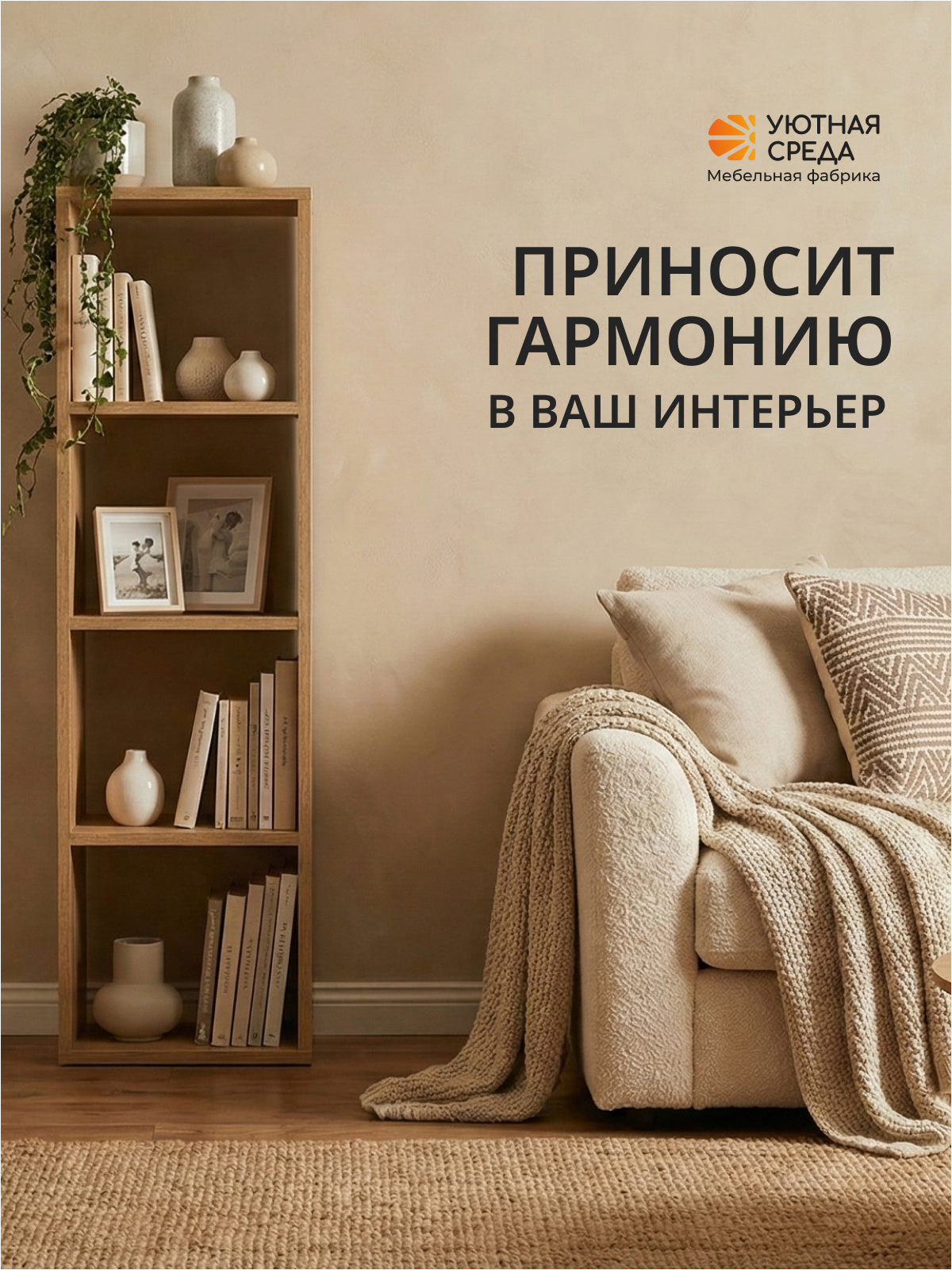 Стеллаж Уютная среда СТЕЛ4 (дуб) - фото 19